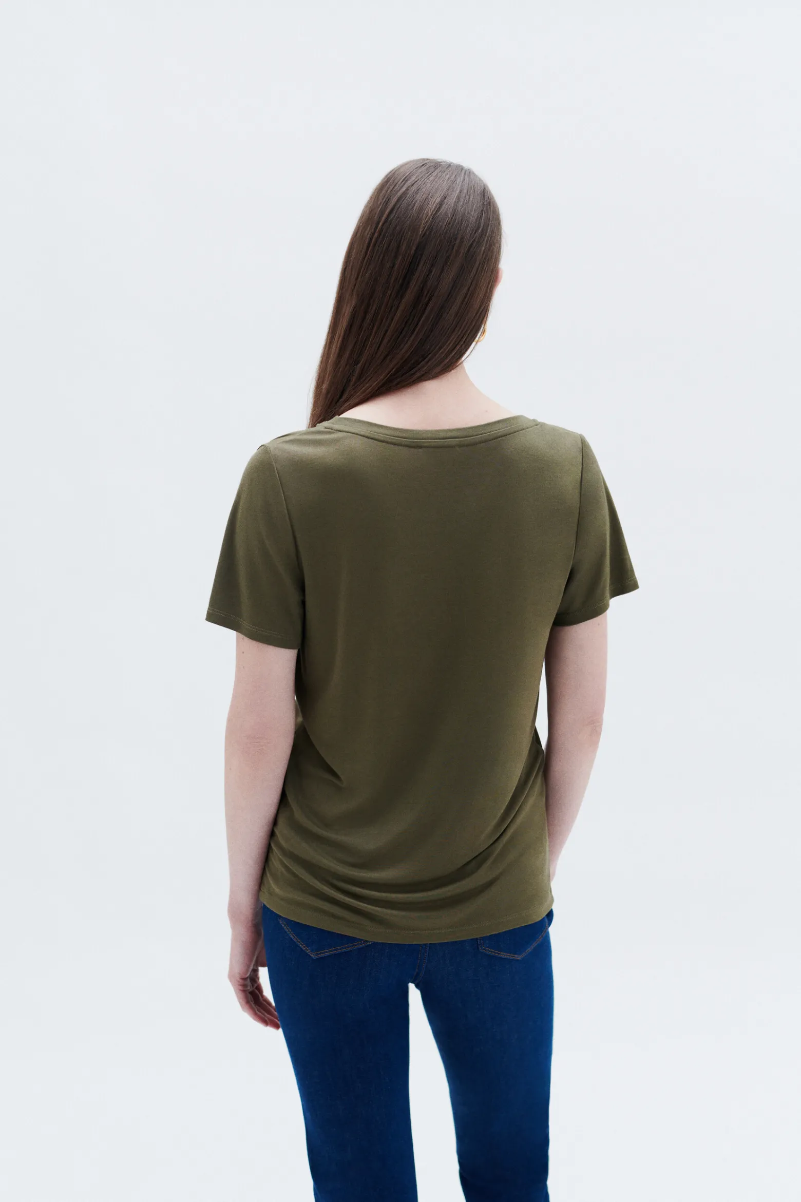 T-Shirt Taylor Vert Olive Femme*CAROLL Cheap