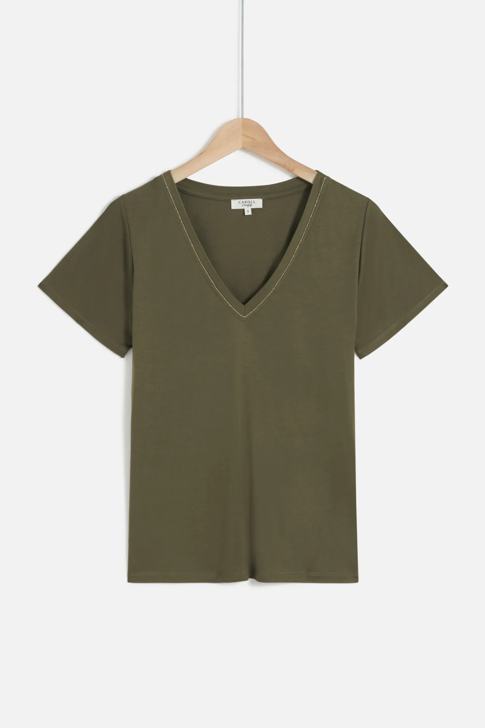 T-Shirt Taylor Vert Olive Femme*CAROLL Cheap
