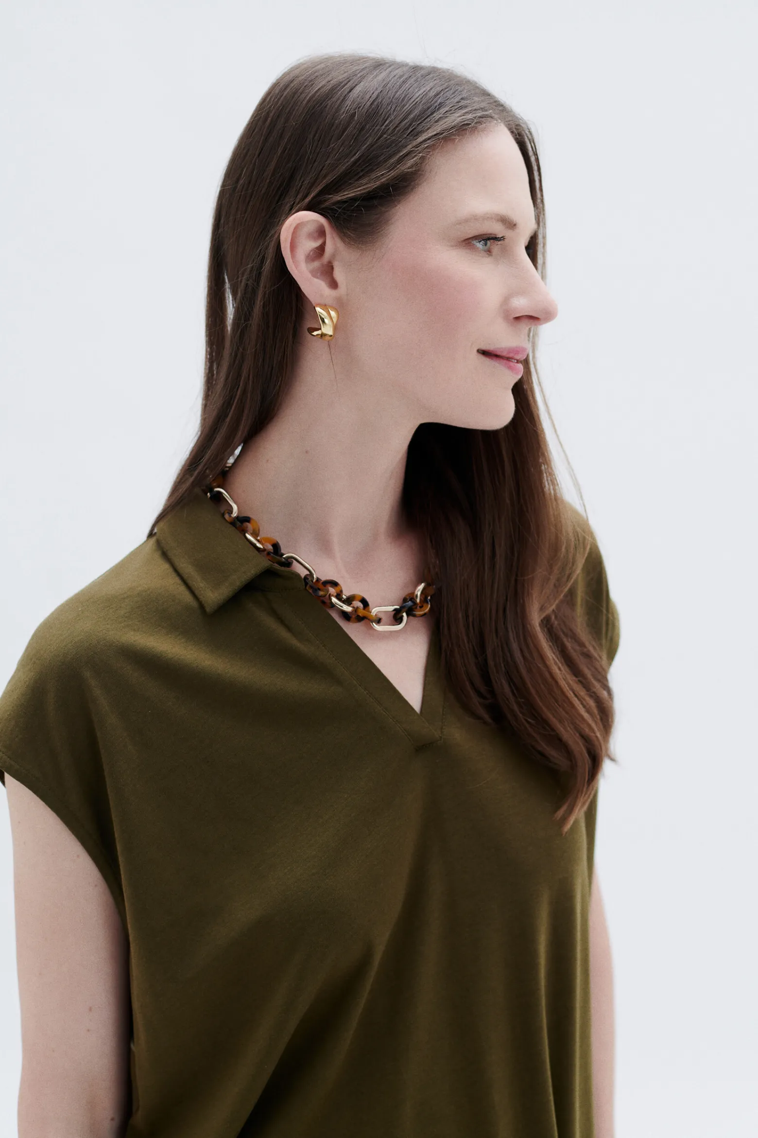 T-Shirt Tonata Vert Olive Femme*CAROLL Sale