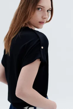 T-Shirt Tonie Noir Femme*CAROLL Best