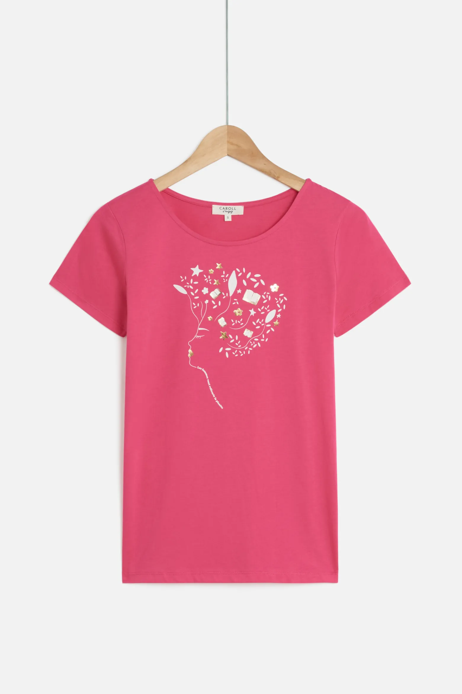 Tshirt Toutes A L'Ecole Rose Fushia Femme*CAROLL Fashion