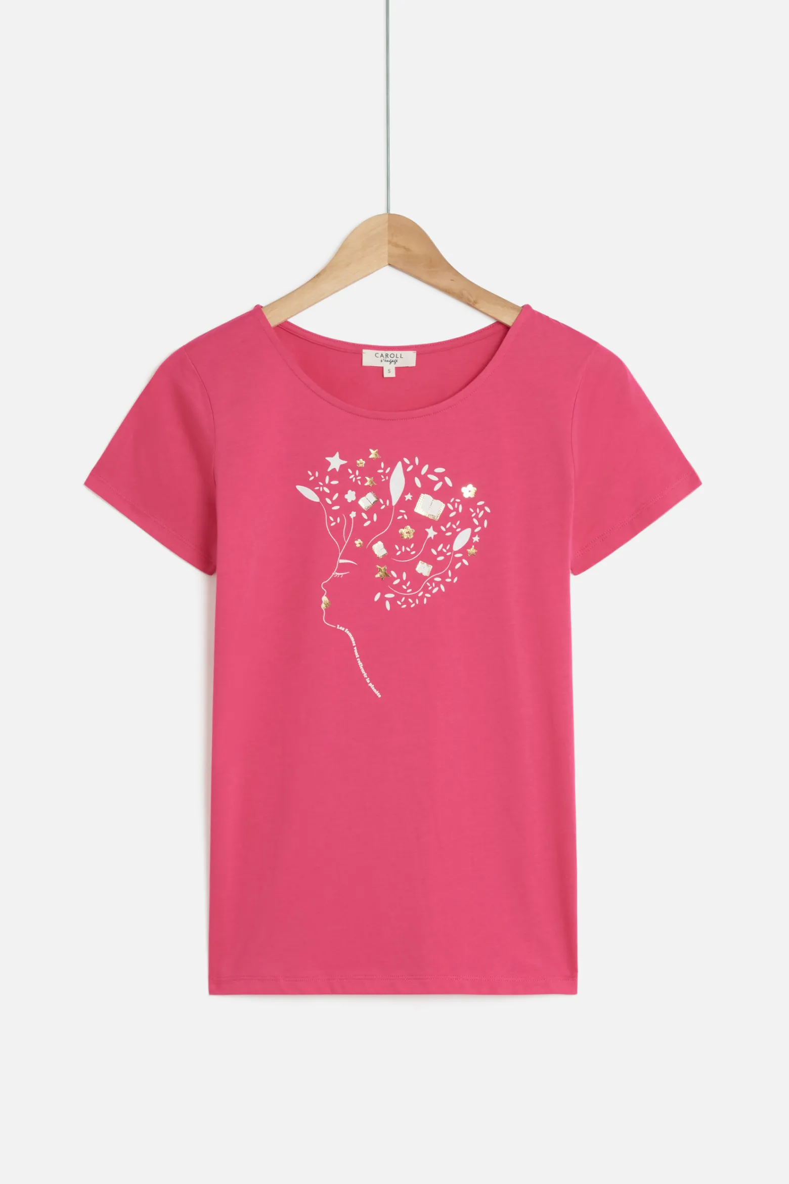 Tshirt Toutes A L'Ecole Rose Fushia Femme*CAROLL Fashion