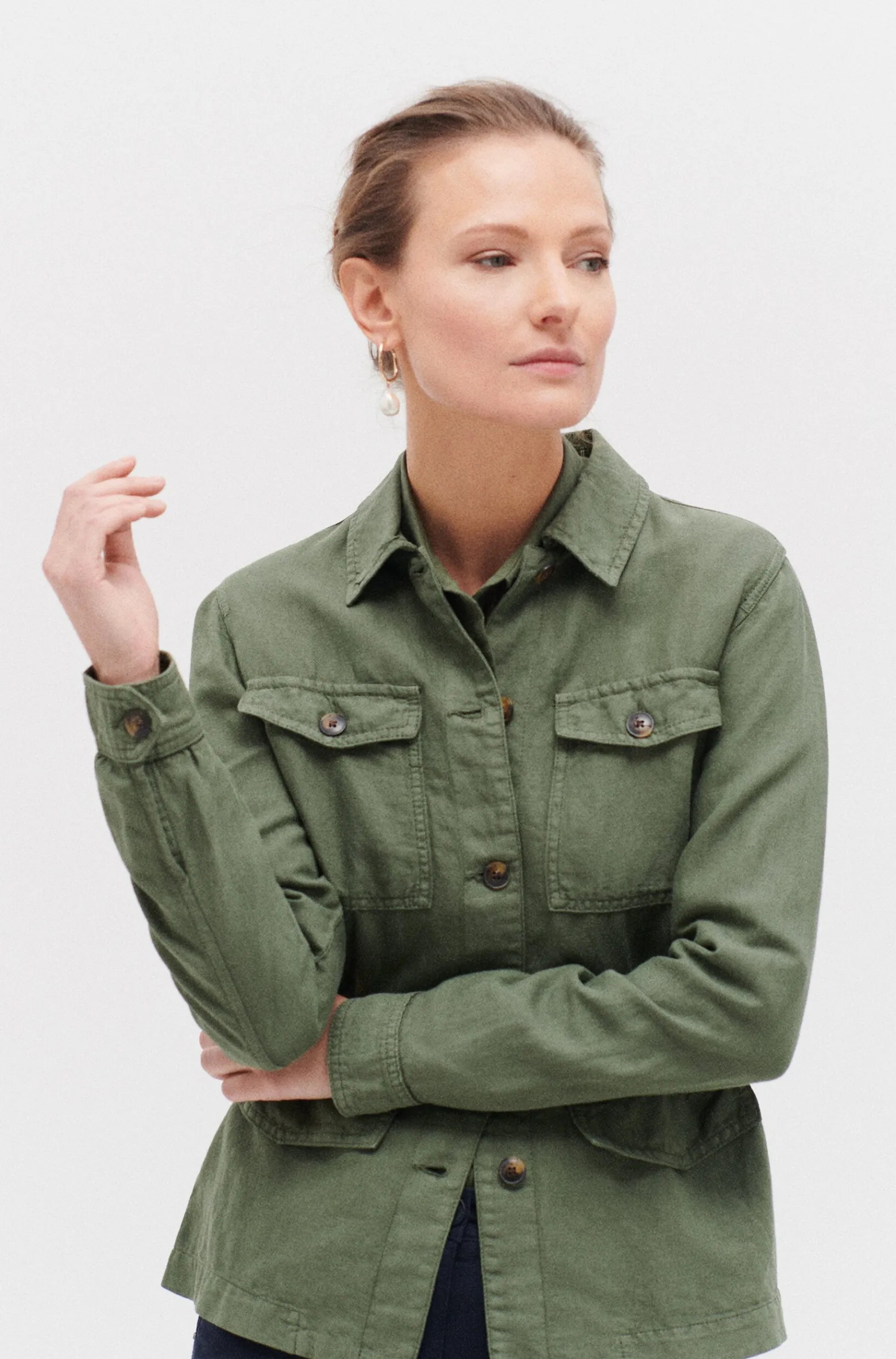 Veste Grace Vert Kaki Femme*CAROLL Shop