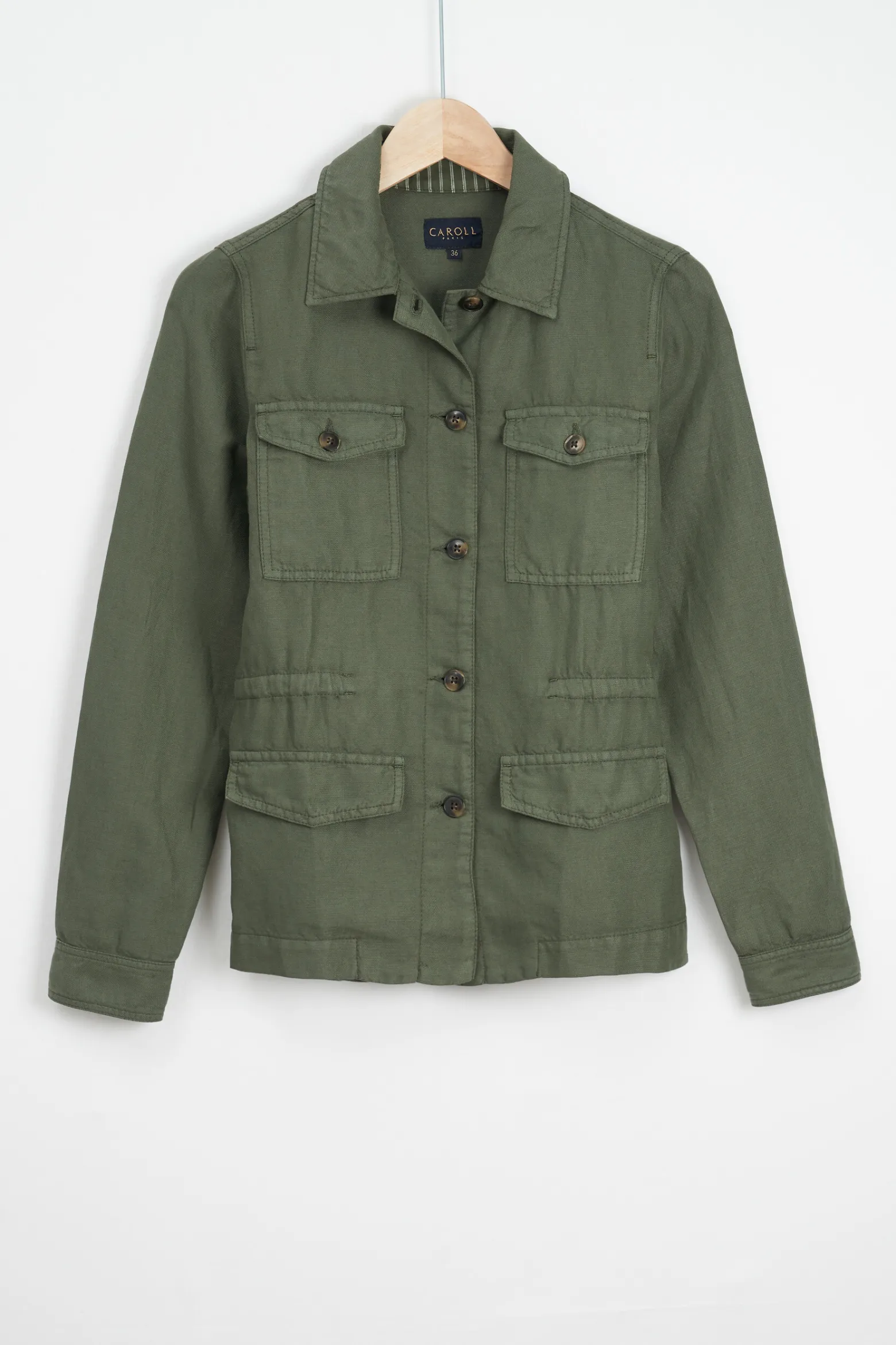 Veste Grace Vert Kaki Femme*CAROLL Shop