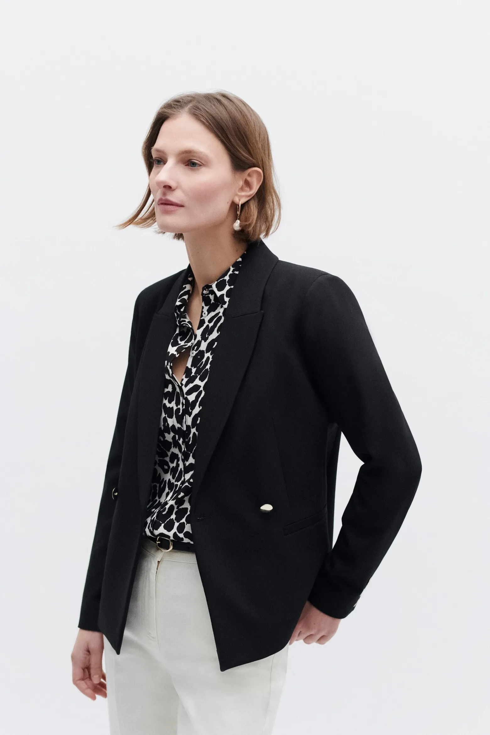 Veste Octavie Double Boutonnage Noir Femme*CAROLL Best